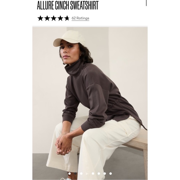 Athleta Allure Cinch Sweatshirt NWT - Picture 2 of 6
